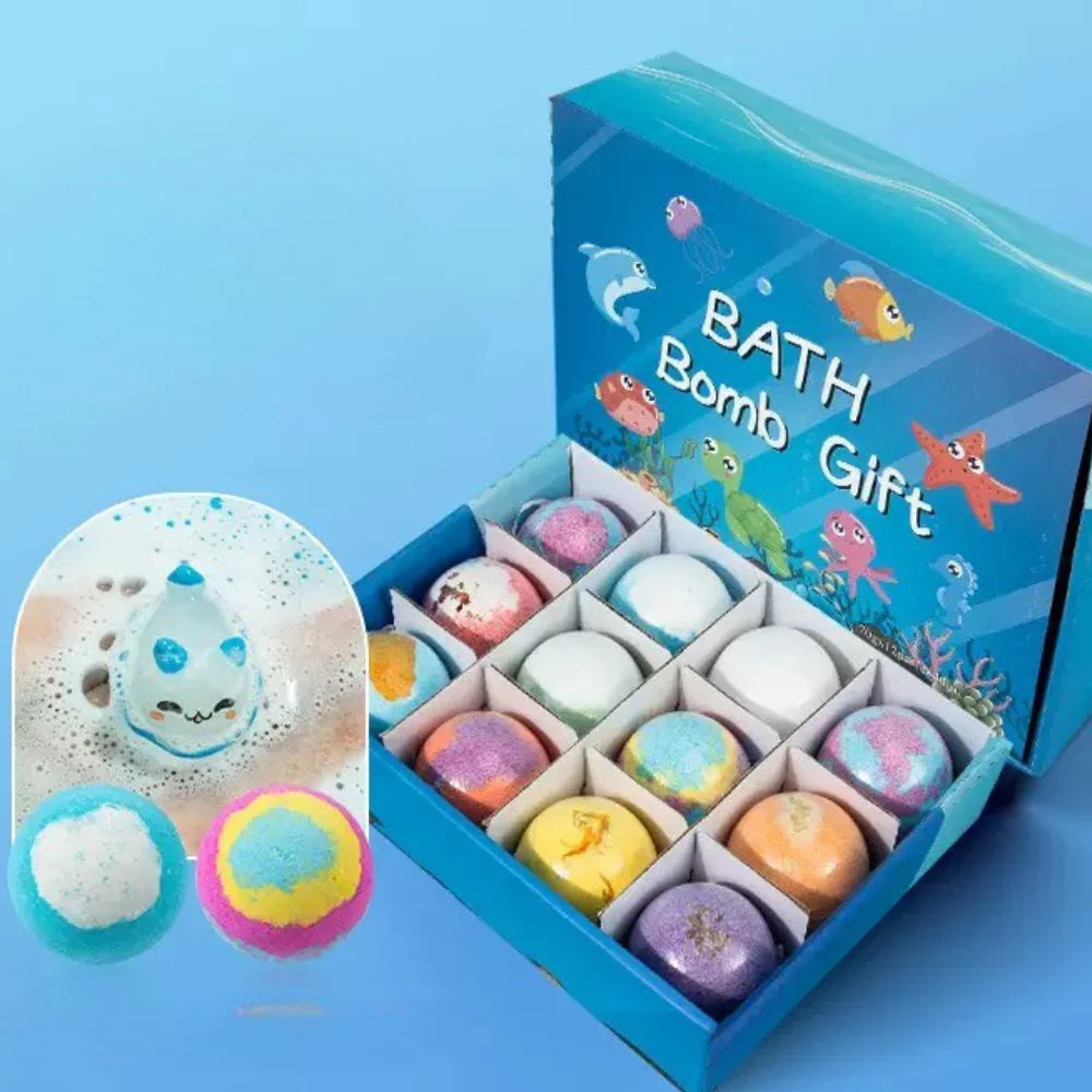 Zestaw 6–12 Kul Kąpielowych dla Dzieci – Kolorowa Zabawa w Wannie